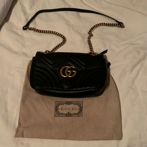 Gucci GG Marmont Small Matelasse Leather Shoulder - Picture 1 of 12